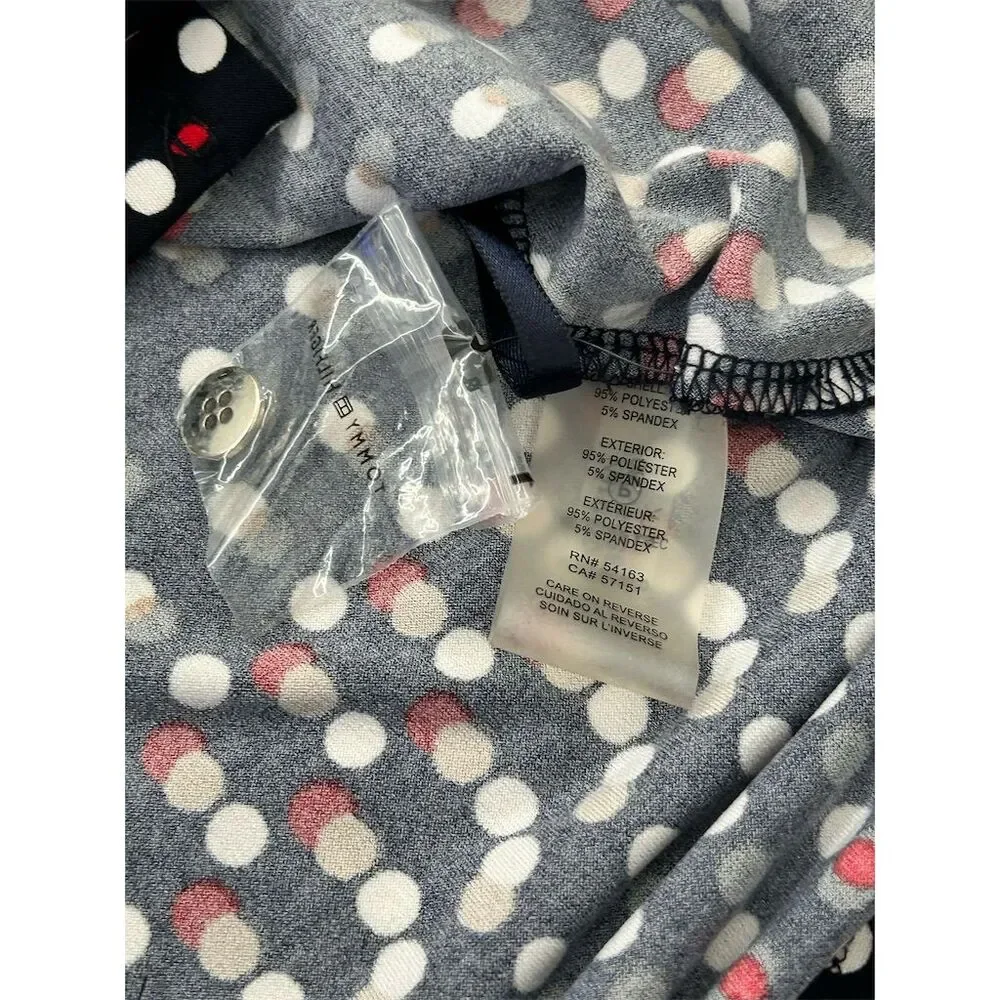 Tommy Hilfiger Women's Polka Dot Button-Up Shirt Size S Multicolor - Picture 4 of 7